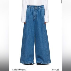 NWT MAISON MARGIELA Pleated High Waist Extrawide Jeans